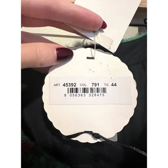 NWT Blugirl Blumarine Plaid Mohair Wool Blend Pleated Midi Preppy Skirt M - Picture 9 of 14